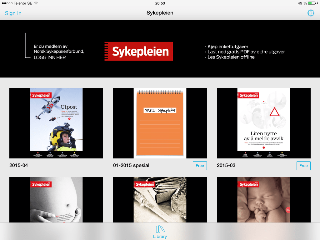 Norska Sykepleien fasar ut&nbsp;papperet